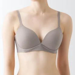 Muji Sujetador sin aros moldeado sin ganchos para mujer