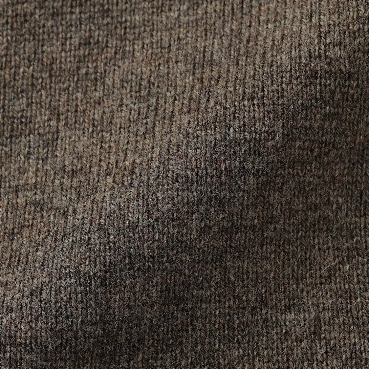 New Muji Suéter de lana andina de punto grueso con cuello redondo para hombre