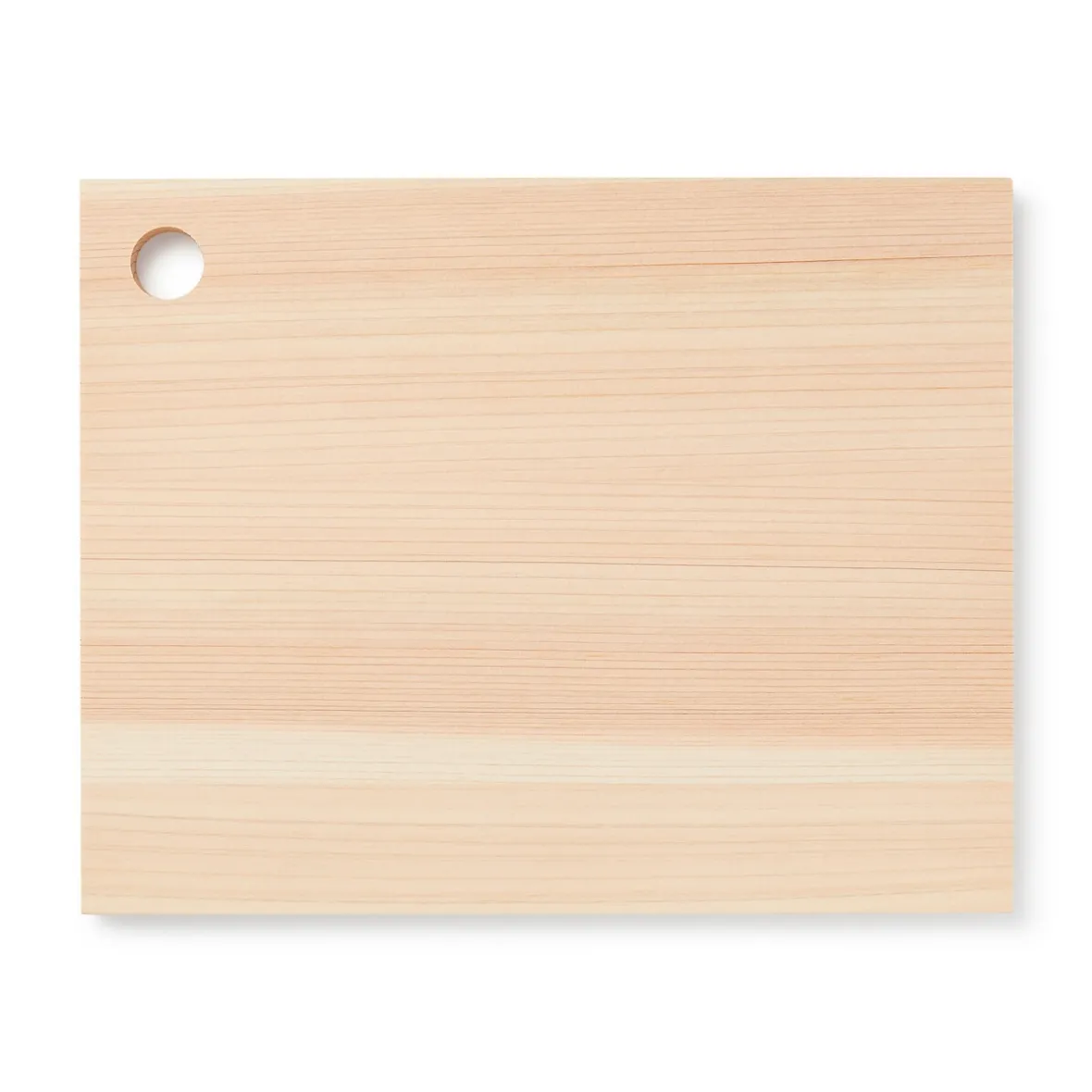 Hot Muji Tabla de cortar de madera de hinoki con agujero para colgar ‐ Pequeña