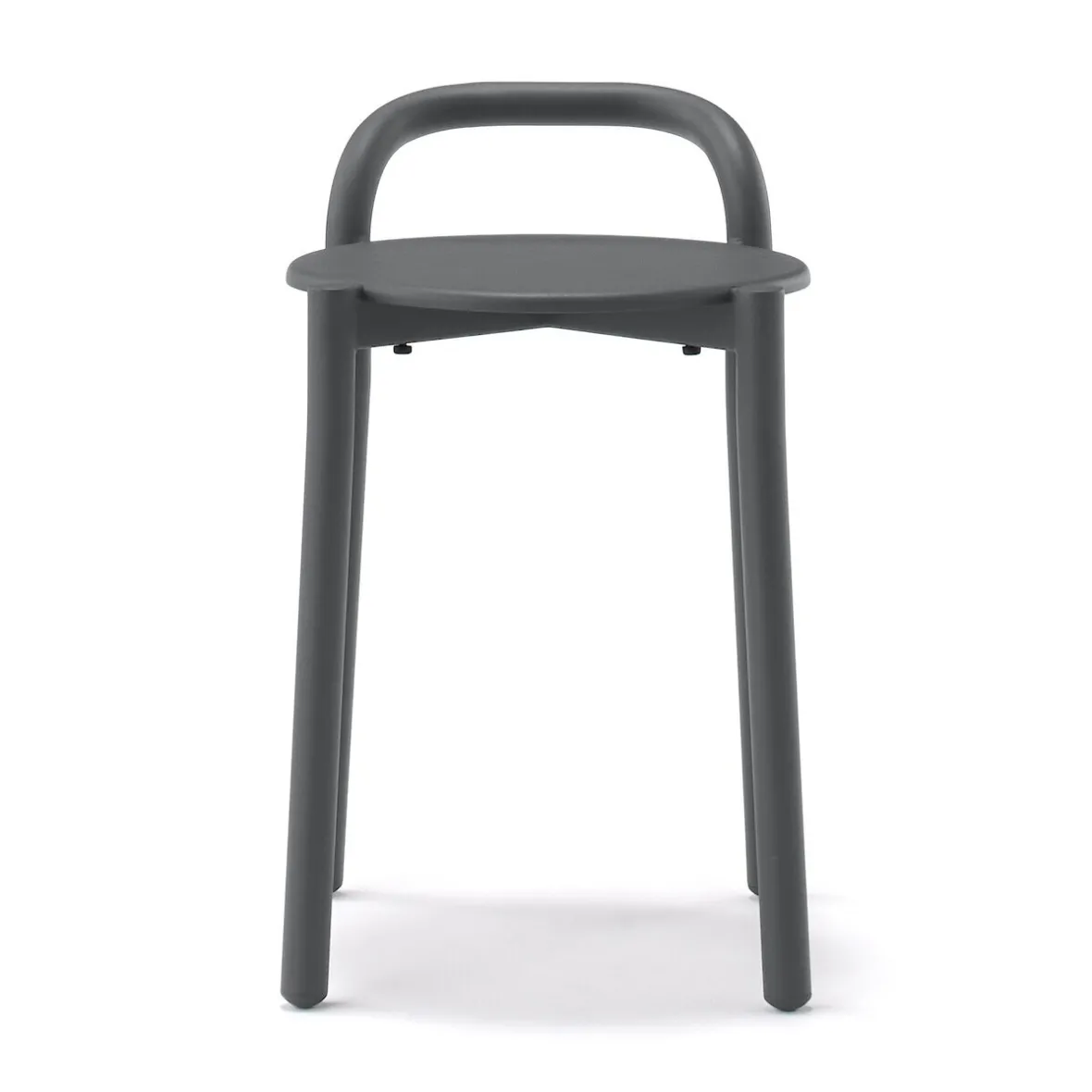 Discount Muji Taburete de aluminio - Gris oscuro