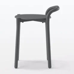 Discount Muji Taburete de aluminio - Gris oscuro