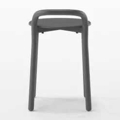 Discount Muji Taburete de aluminio - Gris oscuro