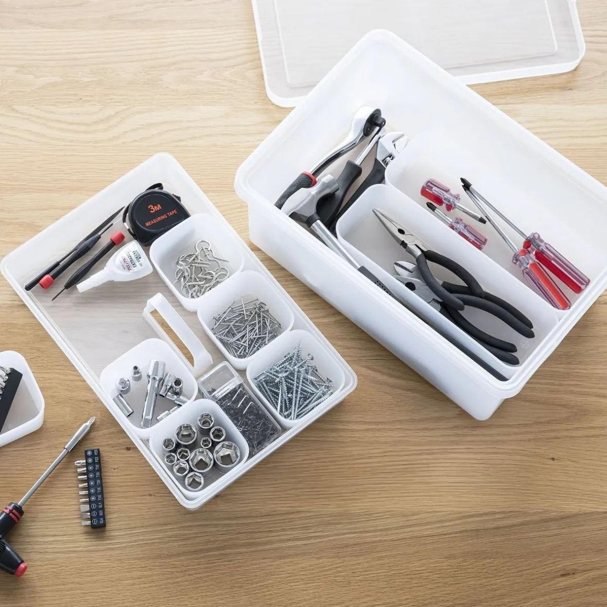 Clearance Muji Tapa para caja de almacenamiento abierta en PP ‐ 25cm