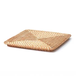Online Muji Tapa para cesta de Ratán
