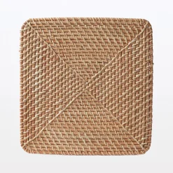 Online Muji Tapa para cesta de Ratán