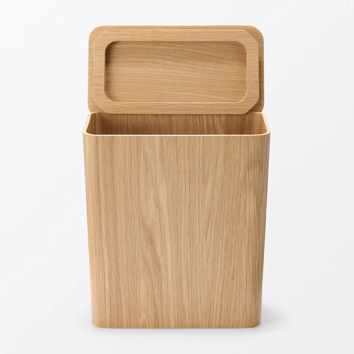 Clearance Muji Tapa para papelera rectangular de madera
