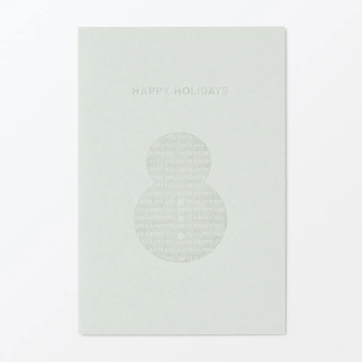 Sale Muji Tarjeta navideña desplegable - Muñeco de nieve