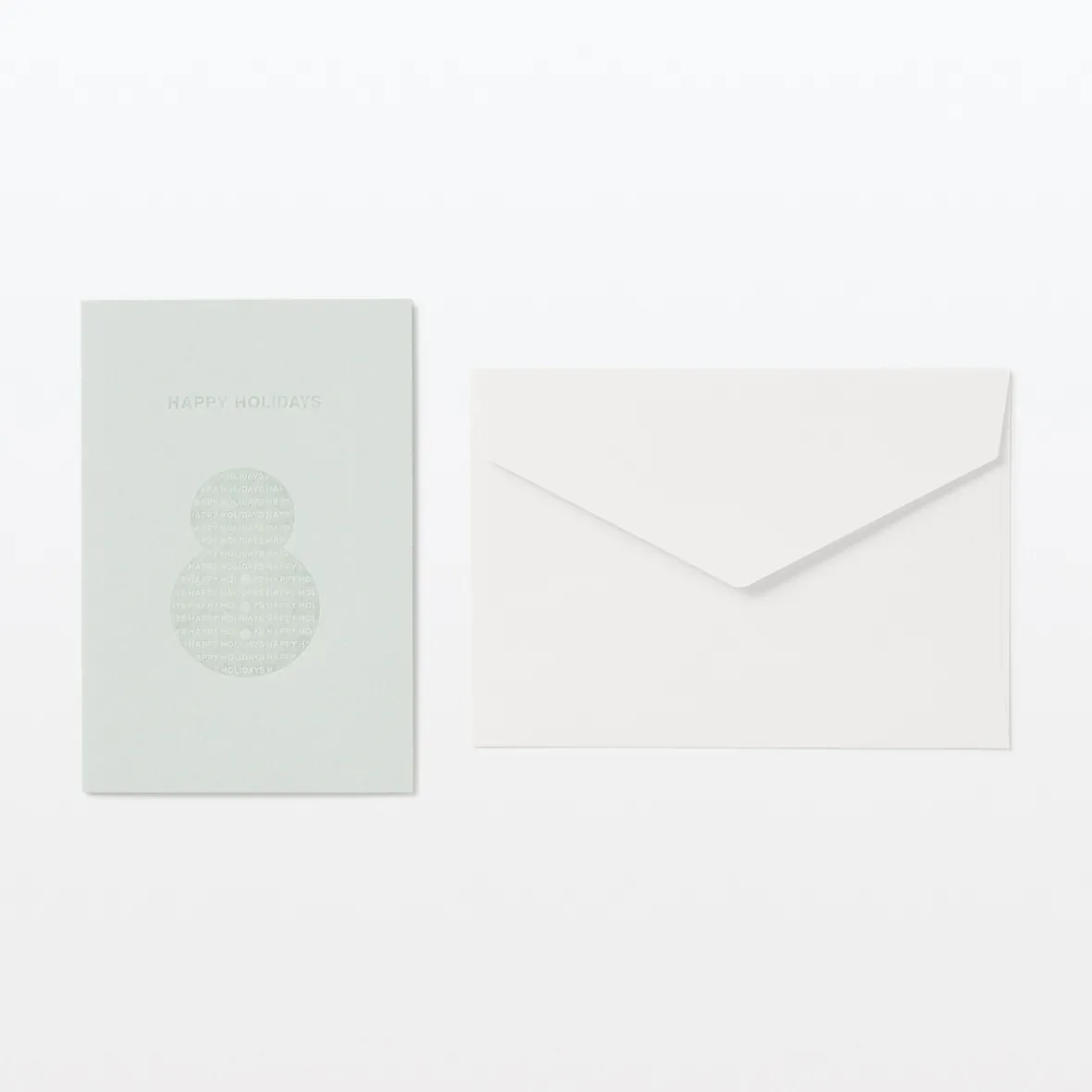 Sale Muji Tarjeta navideña desplegable - Muñeco de nieve