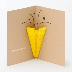 Outlet Muji Tarjeta pop‐up de papel de panal ‐ lanzador de fiesta