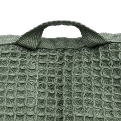 Muji Toalla de baño grande de algodón orgánico con textura de gofre