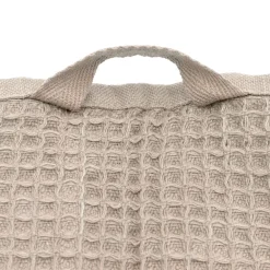 Muji Toalla de baño grande de algodón orgánico con textura de gofre
