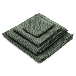 Clearance Muji Toalla de mano de algodón orgánico con textura de gofre