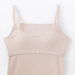 Hot Muji Top sujetador liso acanalado en mezcla de lyocell para mujer