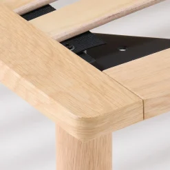 Clearance Muji Unidad principal de Cama de roble con plataforma ‐ Super King
