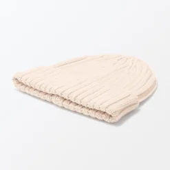 New Muji Unisex Gorro acanalado 