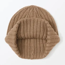 New Muji Unisex Gorro acanalado 