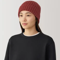New Muji Unisex Gorro acanalado 