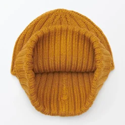 New Muji Unisex Gorro acanalado 