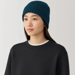 New Muji Unisex Gorro acanalado 