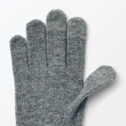 Sale Muji Unisex Guantes para pantalla táctil con forro cepillado de mezcla de lana