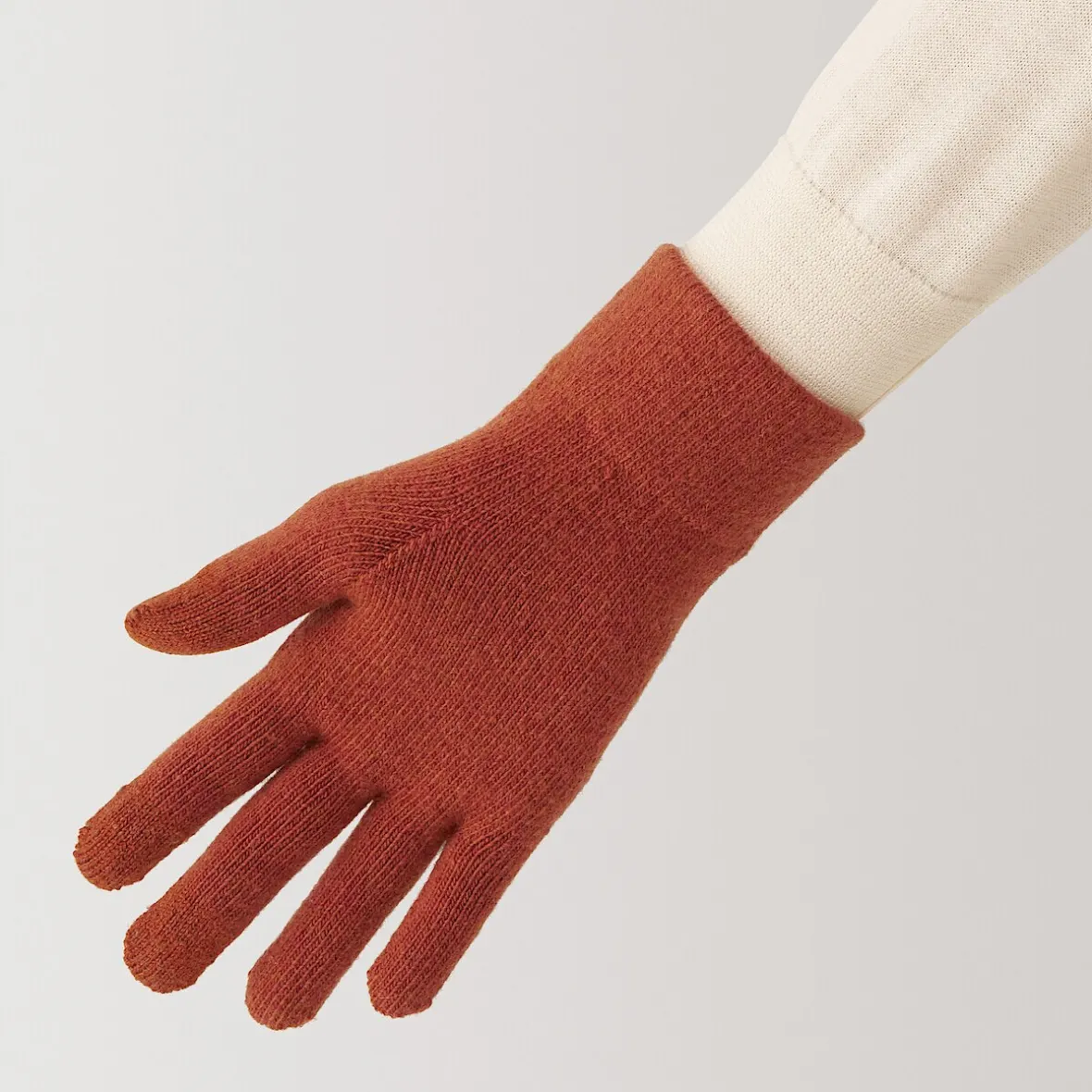 Sale Muji Unisex Guantes para pantalla táctil con forro cepillado de mezcla de lana