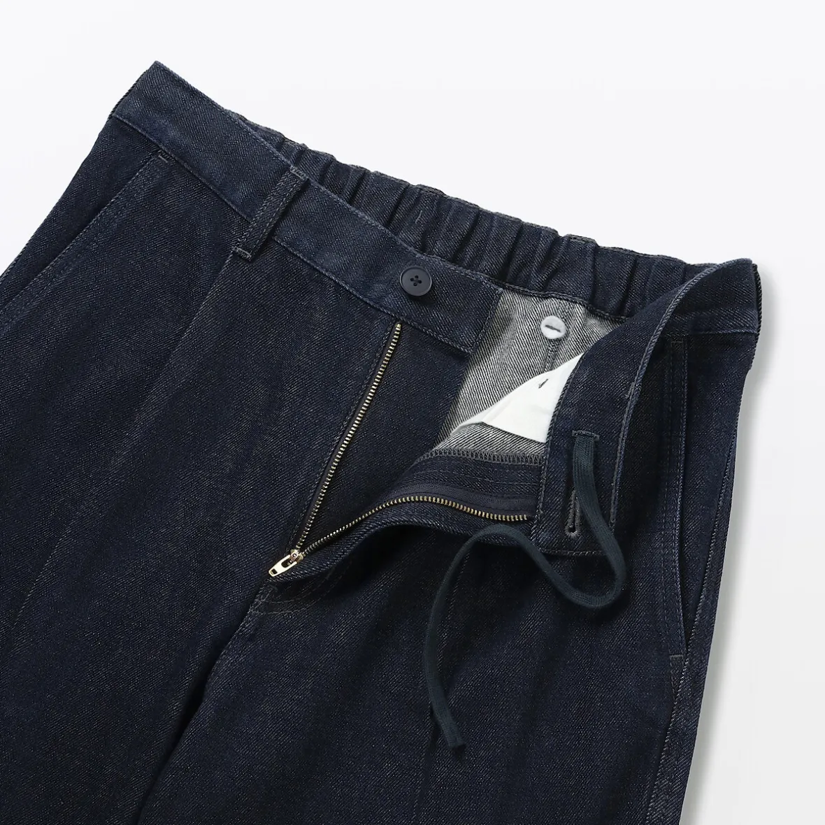 Muji Vaquero de pierna recta y mezcla de kapok para hombre