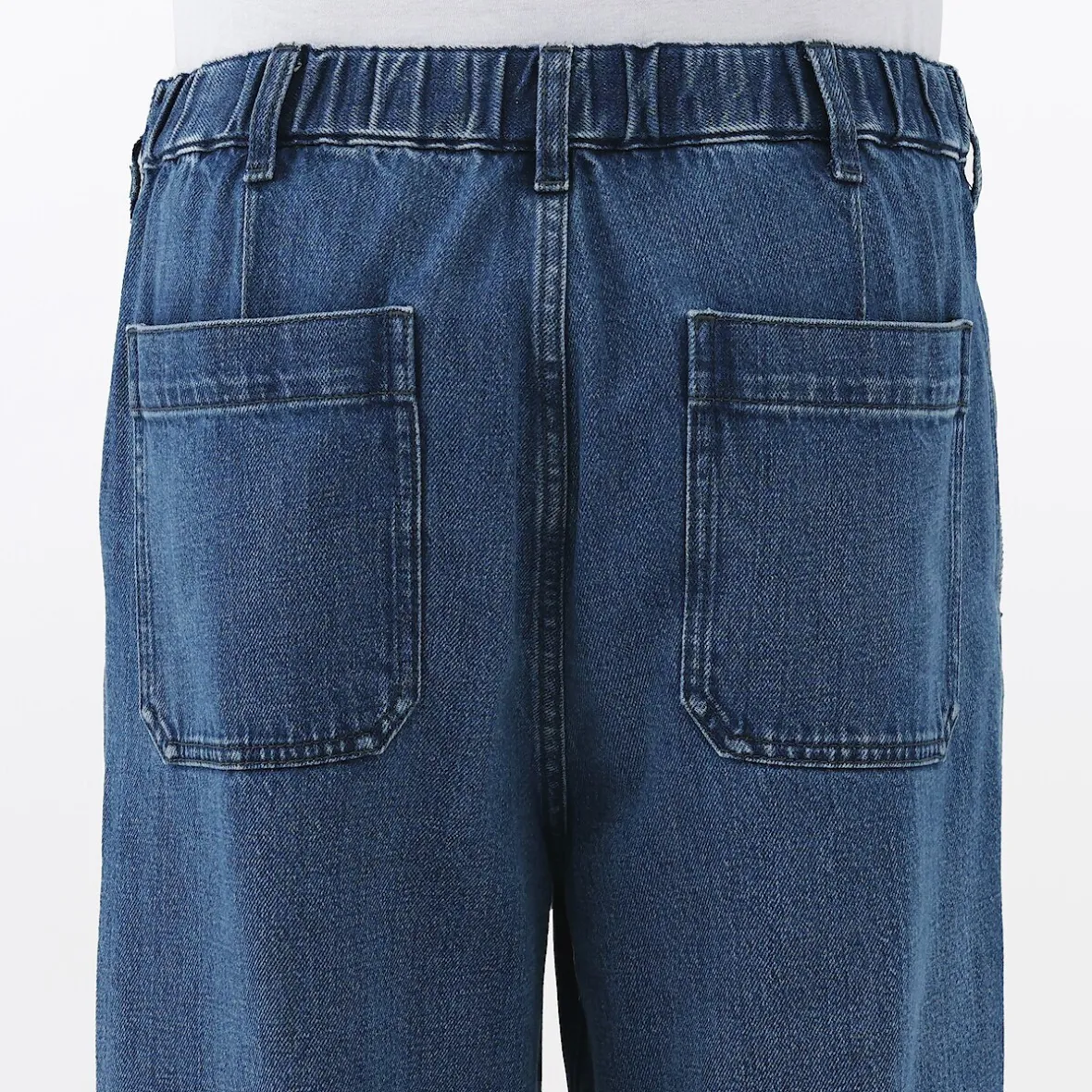 Muji Vaquero de pierna recta y mezcla de kapok para hombre