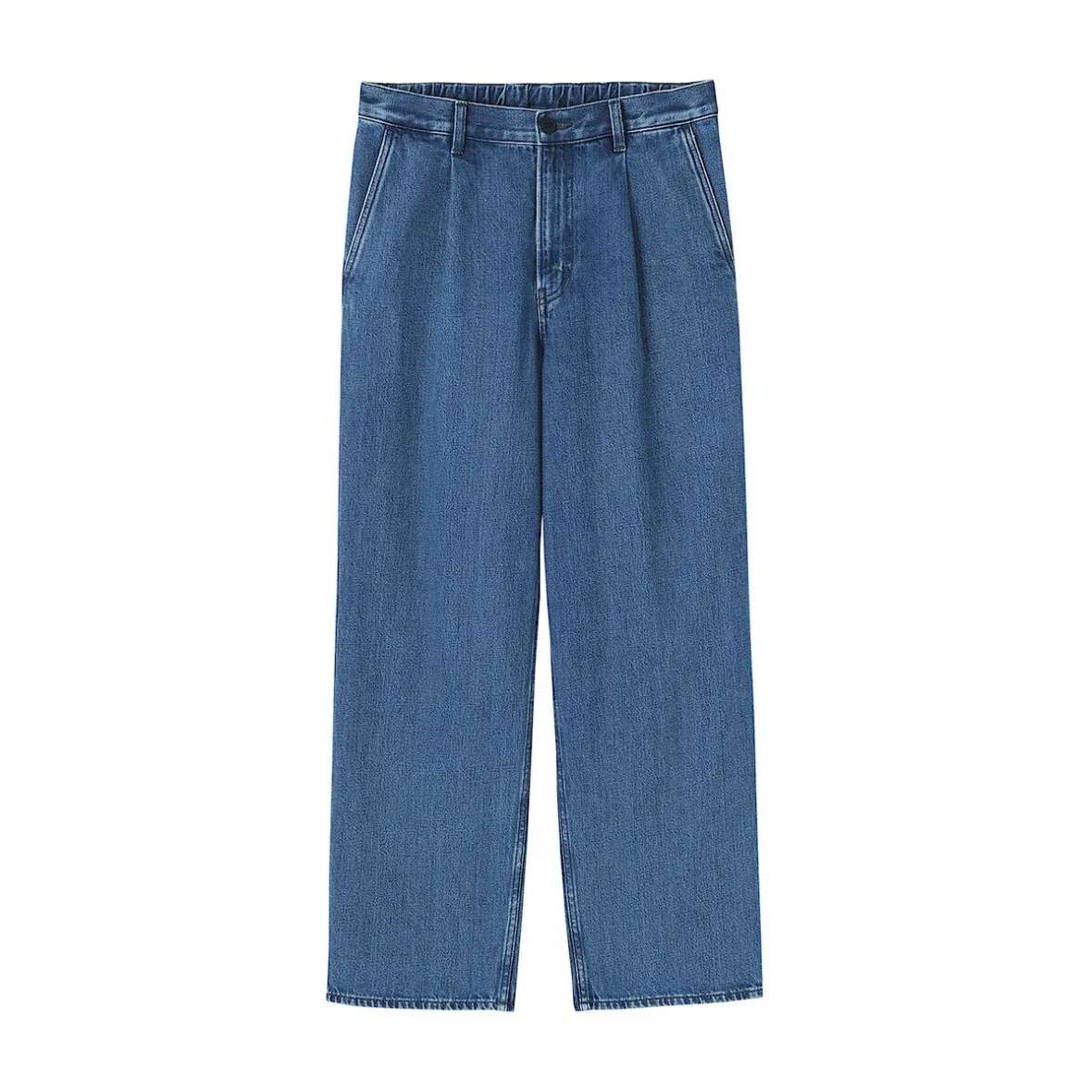 Muji Vaquero de pierna recta y mezcla de kapok para hombre