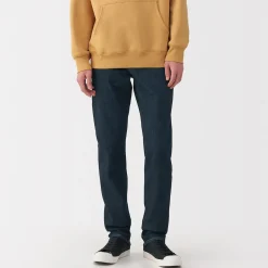 New Muji Vaqueros ajustados y elásticos para hombre ‐ Índigo