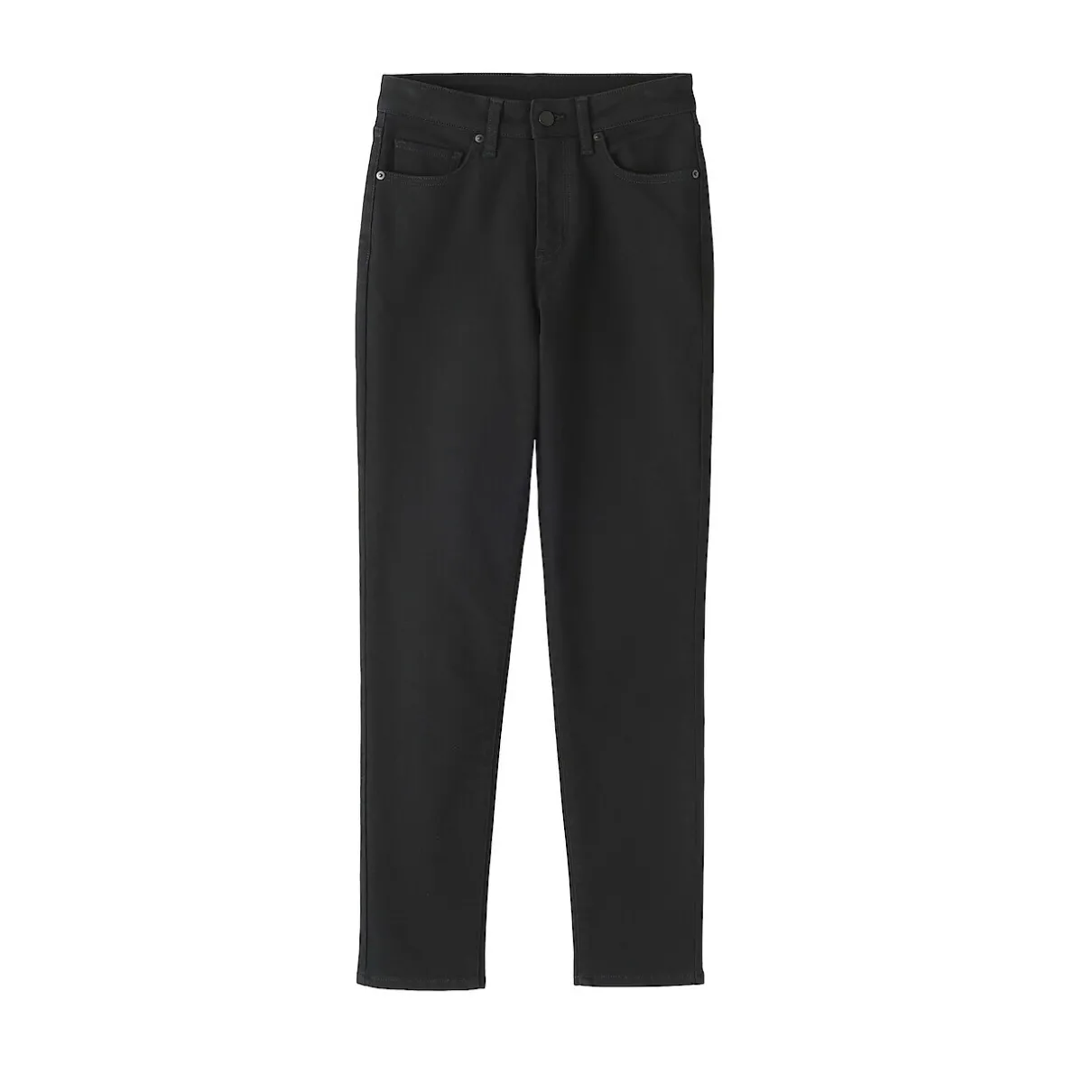 New Muji Vaqueros ajustados y elásticos para mujer ‐ Negro