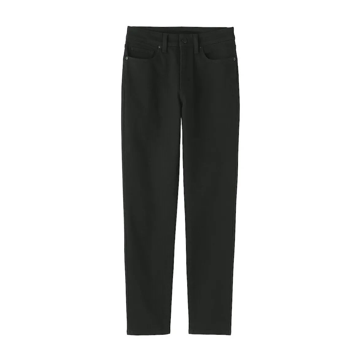 New Muji Vaqueros ajustados y elásticos para mujer ‐ Negro