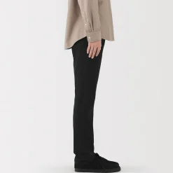 Hot Muji Vaqueros ajustados y elásticos para hombre ‐ Negro