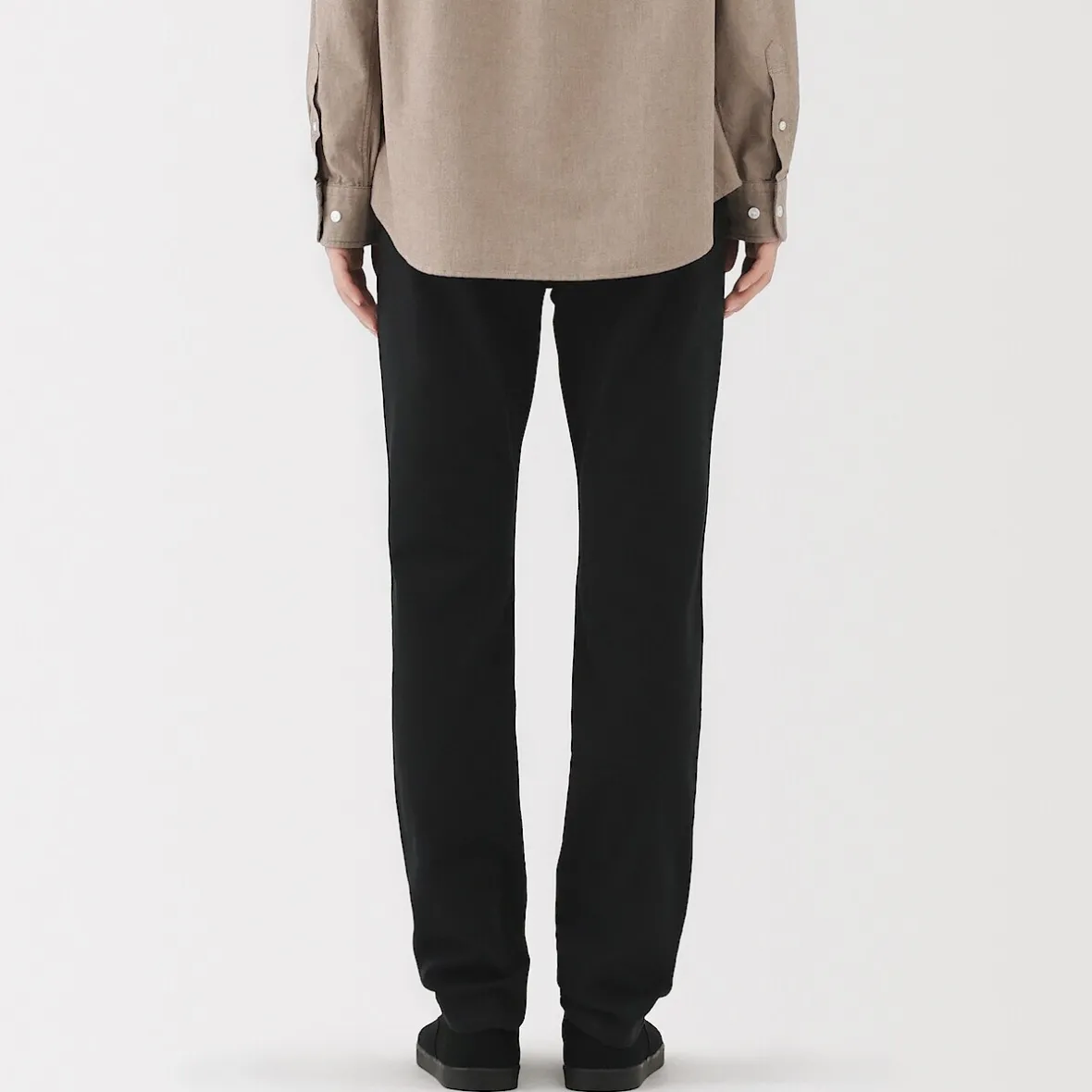 Hot Muji Vaqueros ajustados y elásticos para hombre ‐ Negro
