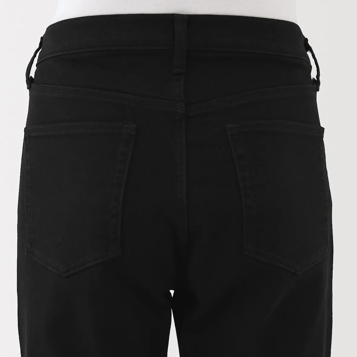 Hot Muji Vaqueros ajustados y elásticos para hombre ‐ Negro