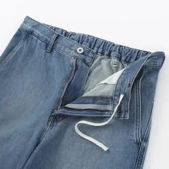 Discount Muji Vaqueros anchos de mezcla de kapok para hombre