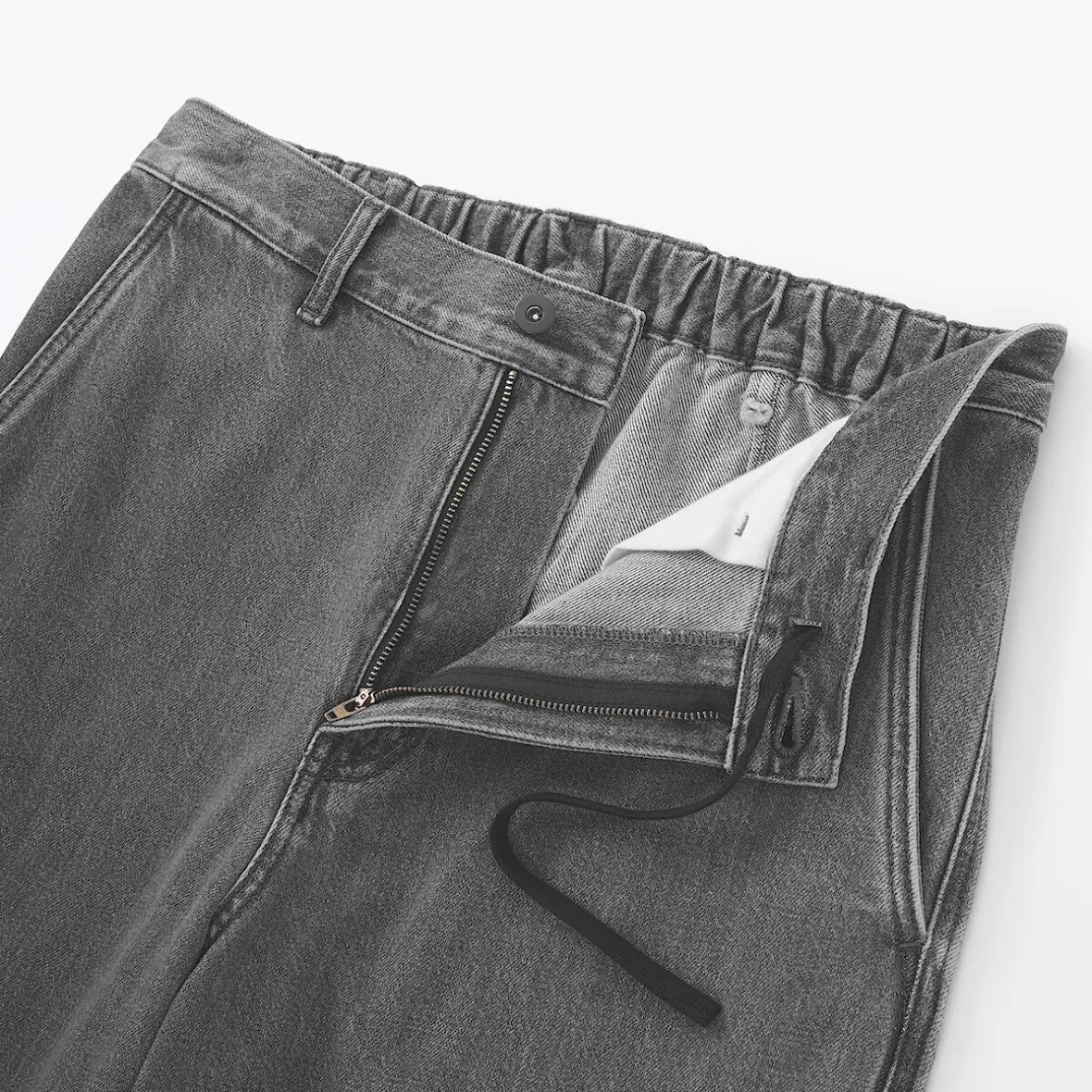 Discount Muji Vaqueros anchos de mezcla de kapok para hombre