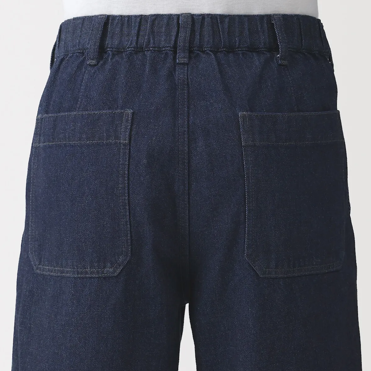 Discount Muji Vaqueros anchos de mezcla de kapok para hombre