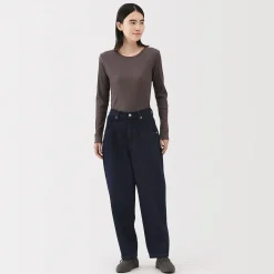 Hot Muji Vaqueros tipo cocoon de mezcla de kapok para mujer