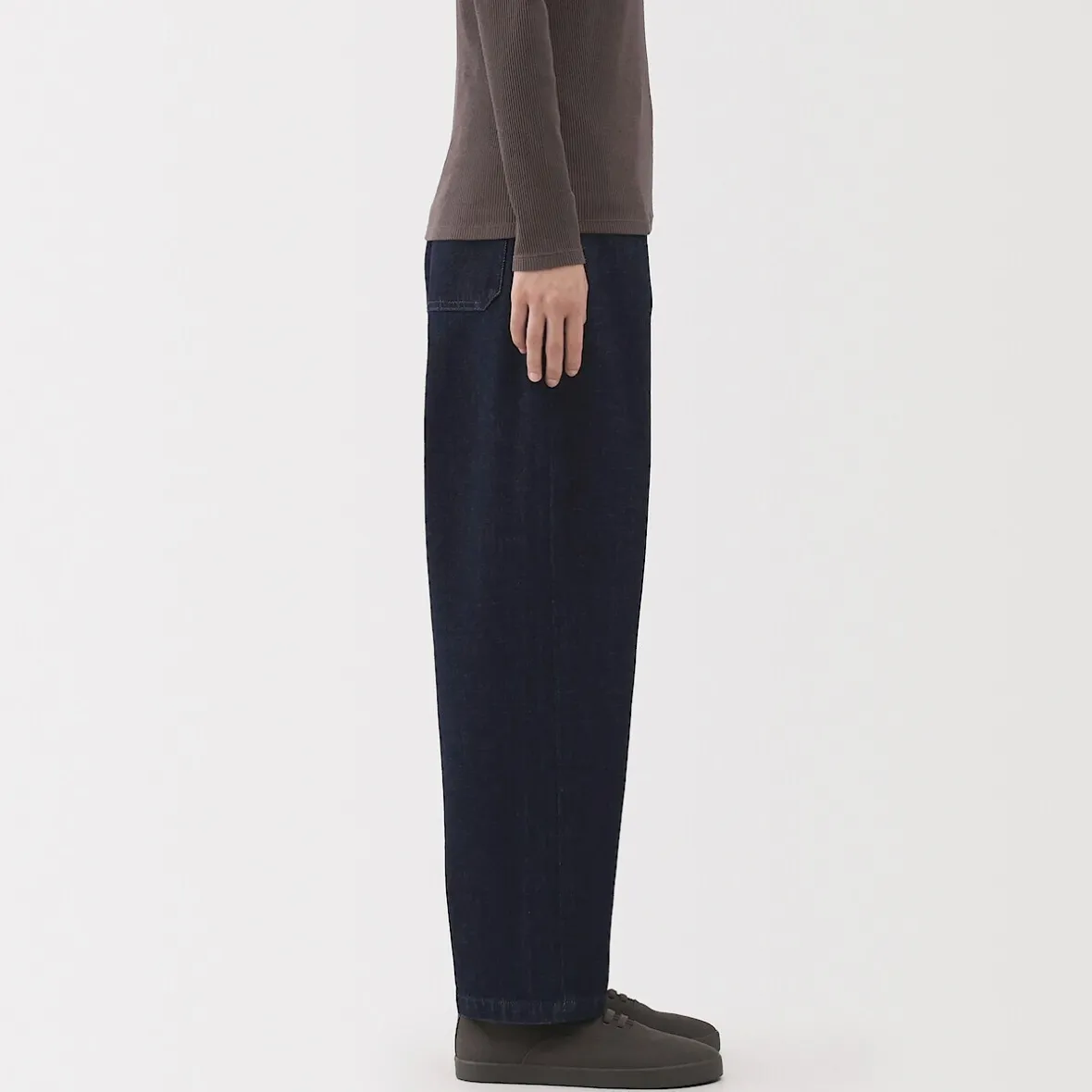Hot Muji Vaqueros tipo cocoon de mezcla de kapok para mujer