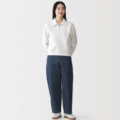 Sale Muji Vaqueros tipo cocoon de mezcla de kapok para mujer