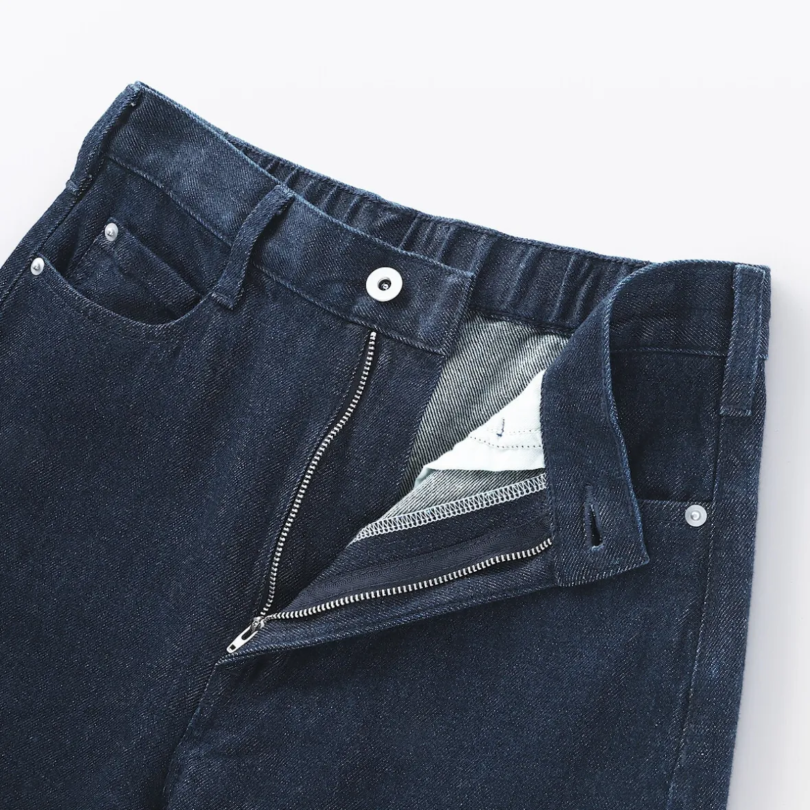 Sale Muji Vaqueros tipo cocoon de mezcla de kapok para mujer