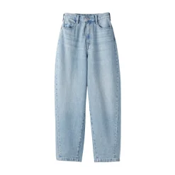 Sale Muji Vaqueros tipo cocoon de mezcla de kapok para mujer