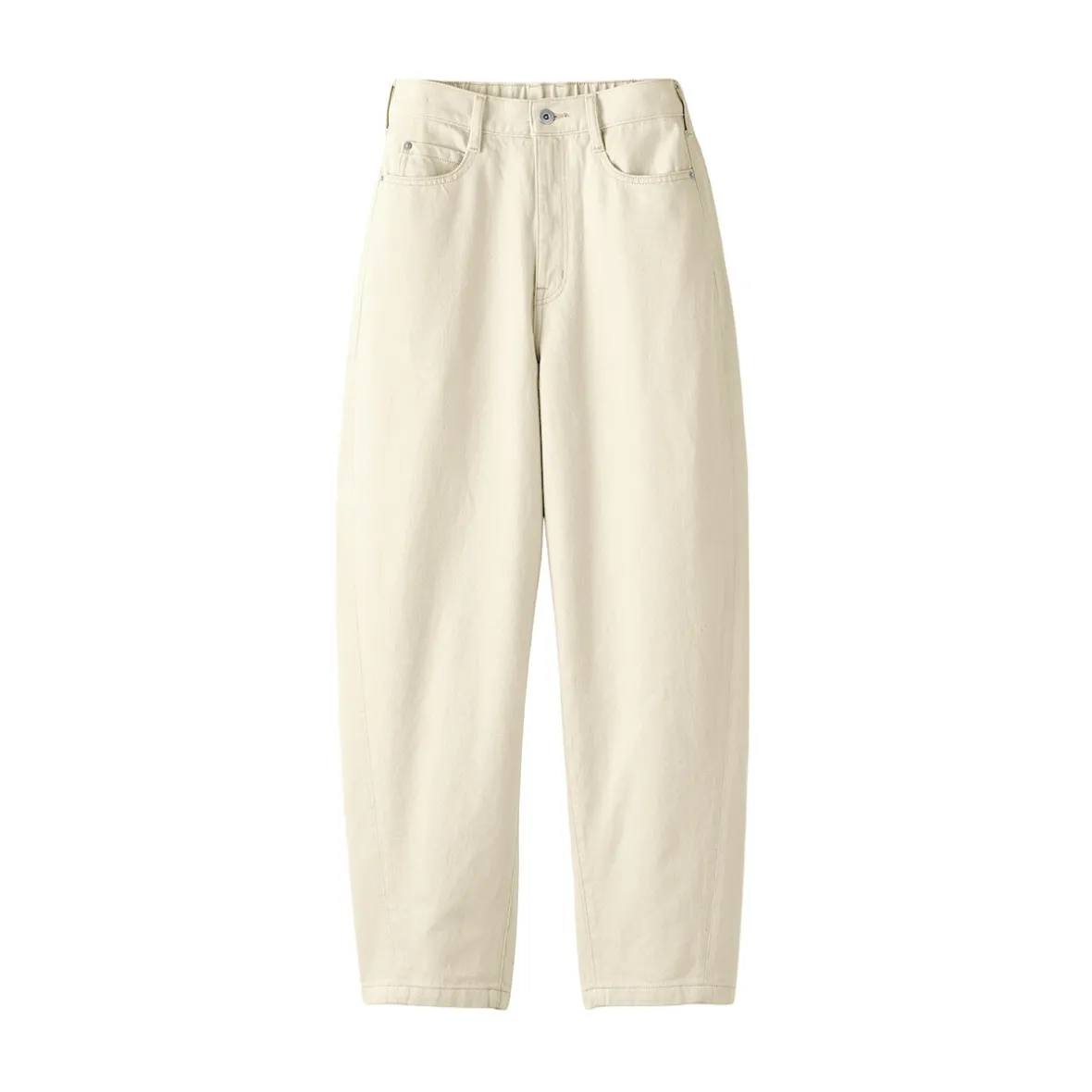 Sale Muji Vaqueros tipo cocoon de mezcla de kapok para mujer