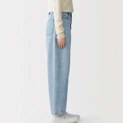 Sale Muji Vaqueros tipo cocoon de mezcla de kapok para mujer