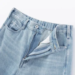 Sale Muji Vaqueros tipo cocoon de mezcla de kapok para mujer