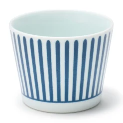 Online Muji Vaso de sake Hasami Ware - Patrón de rayas en abanico