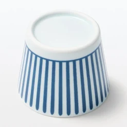Online Muji Vaso de sake Hasami Ware - Patrón de rayas en abanico