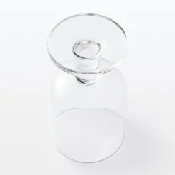 Online Muji Vaso de tallo corto de cristal templado L
