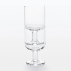 Online Muji Vaso de tallo corto de cristal templado L