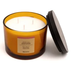Best Muji Vela de 3 mecha de peonía y rosa